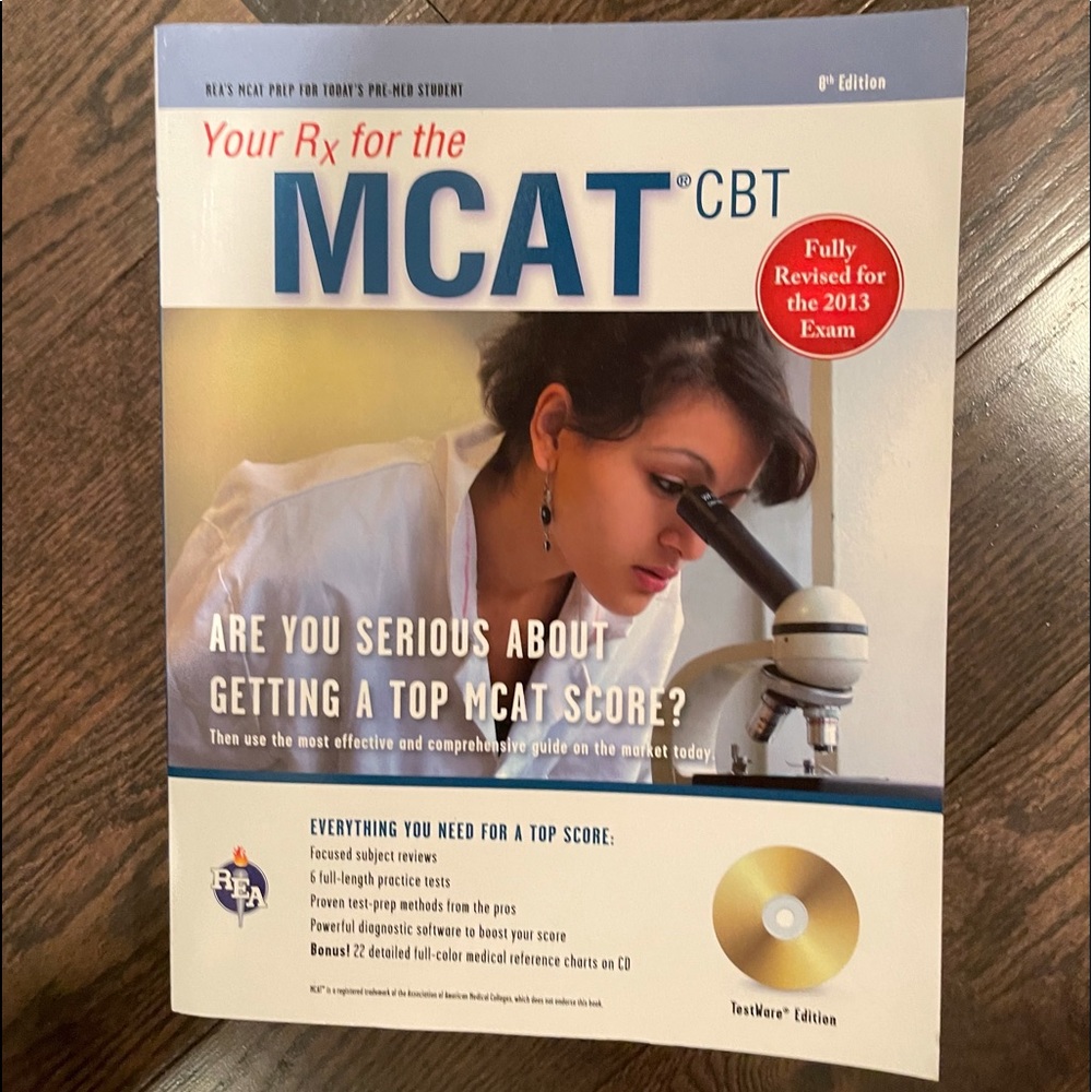 6 full length MCAT test, book NEW